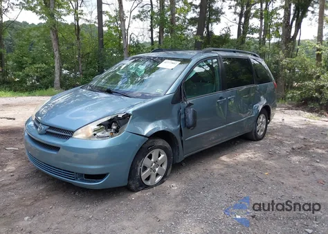 2005 Toyota Sienna Le из США, поврежденный, VIN 5TDZA23CX5S343313